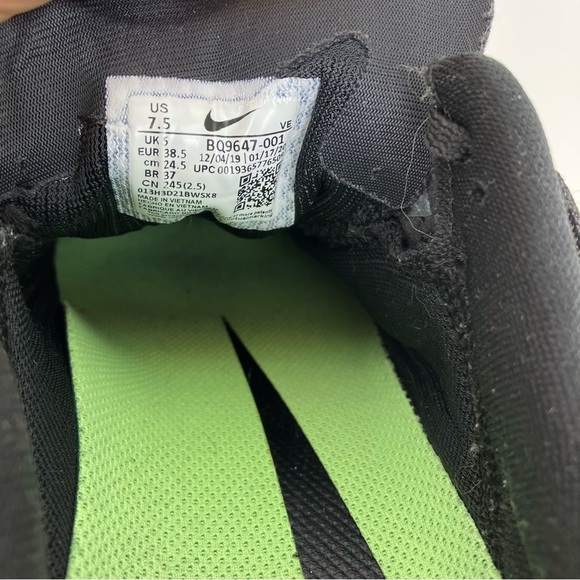 Nike Air Zoom Pegasus 37 Running Shoes Black/Valerian/Blue/Ghost Green Sz 7.5 - Picture 15 of 16